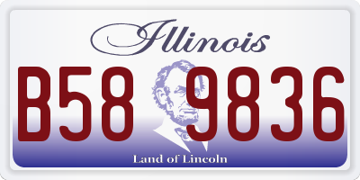 IL license plate B589836