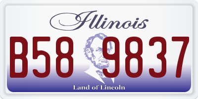 IL license plate B589837
