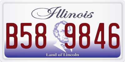 IL license plate B589846