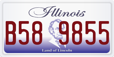 IL license plate B589855