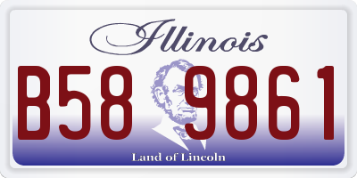 IL license plate B589861