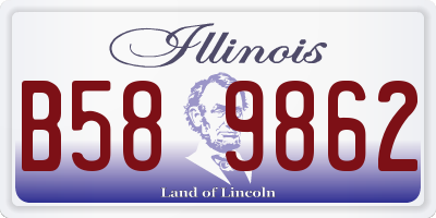 IL license plate B589862