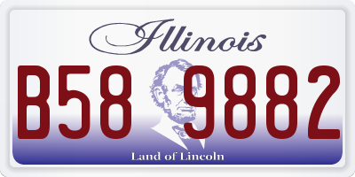 IL license plate B589882