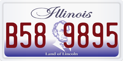 IL license plate B589895