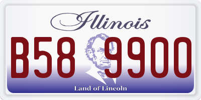IL license plate B589900