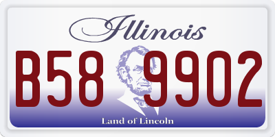 IL license plate B589902
