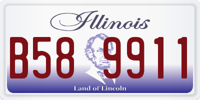 IL license plate B589911