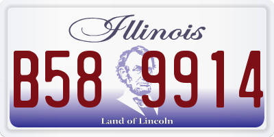 IL license plate B589914