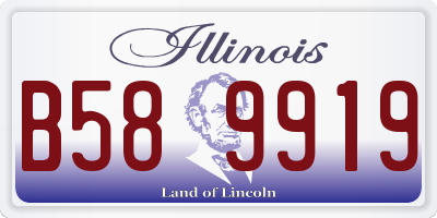 IL license plate B589919