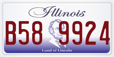 IL license plate B589924
