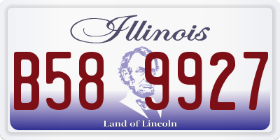 IL license plate B589927