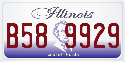IL license plate B589929