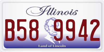 IL license plate B589942