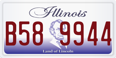 IL license plate B589944