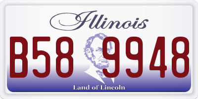 IL license plate B589948