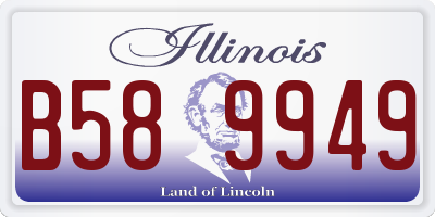 IL license plate B589949