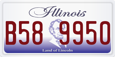 IL license plate B589950