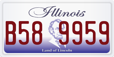 IL license plate B589959