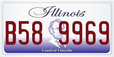 IL license plate B589969