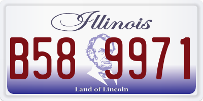 IL license plate B589971