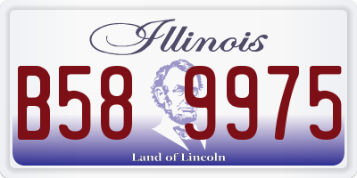 IL license plate B589975