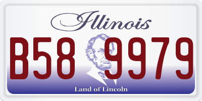 IL license plate B589979
