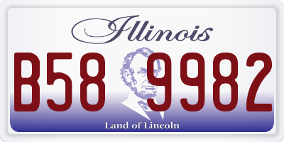 IL license plate B589982