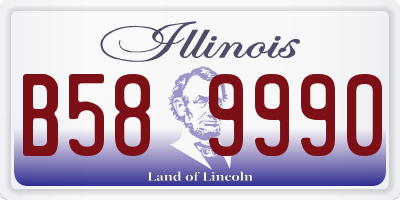 IL license plate B589990