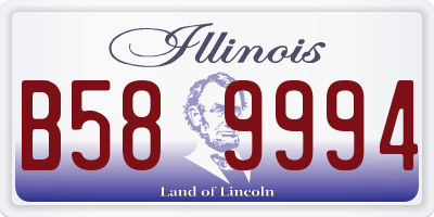 IL license plate B589994