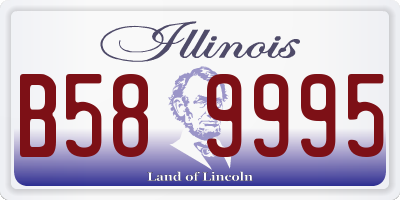 IL license plate B589995