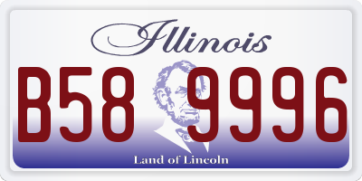 IL license plate B589996