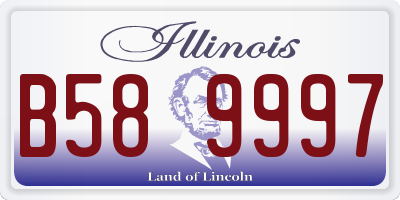 IL license plate B589997