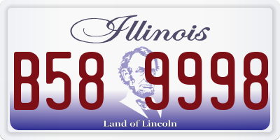 IL license plate B589998
