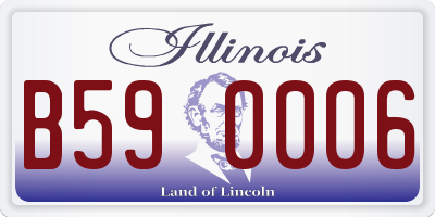 IL license plate B590006