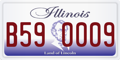 IL license plate B590009