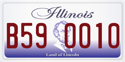 IL license plate B590010