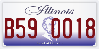 IL license plate B590018