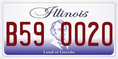 IL license plate B590020