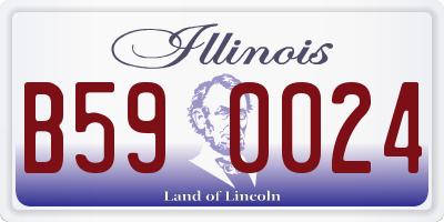 IL license plate B590024
