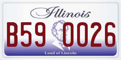 IL license plate B590026