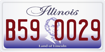 IL license plate B590029