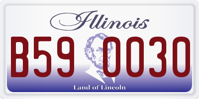 IL license plate B590030