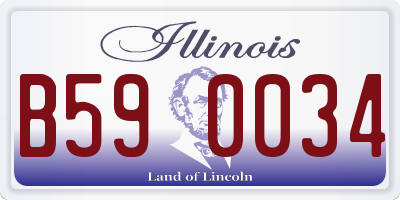 IL license plate B590034