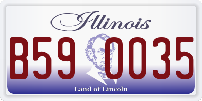 IL license plate B590035