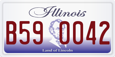 IL license plate B590042