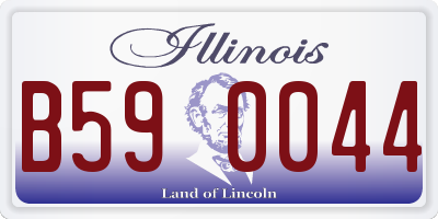 IL license plate B590044