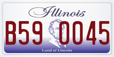 IL license plate B590045