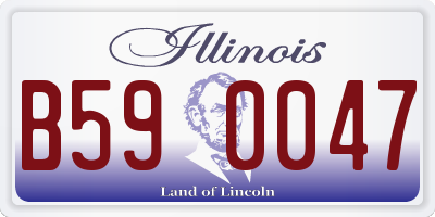 IL license plate B590047
