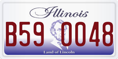 IL license plate B590048