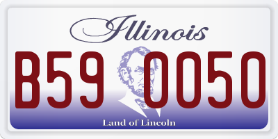 IL license plate B590050